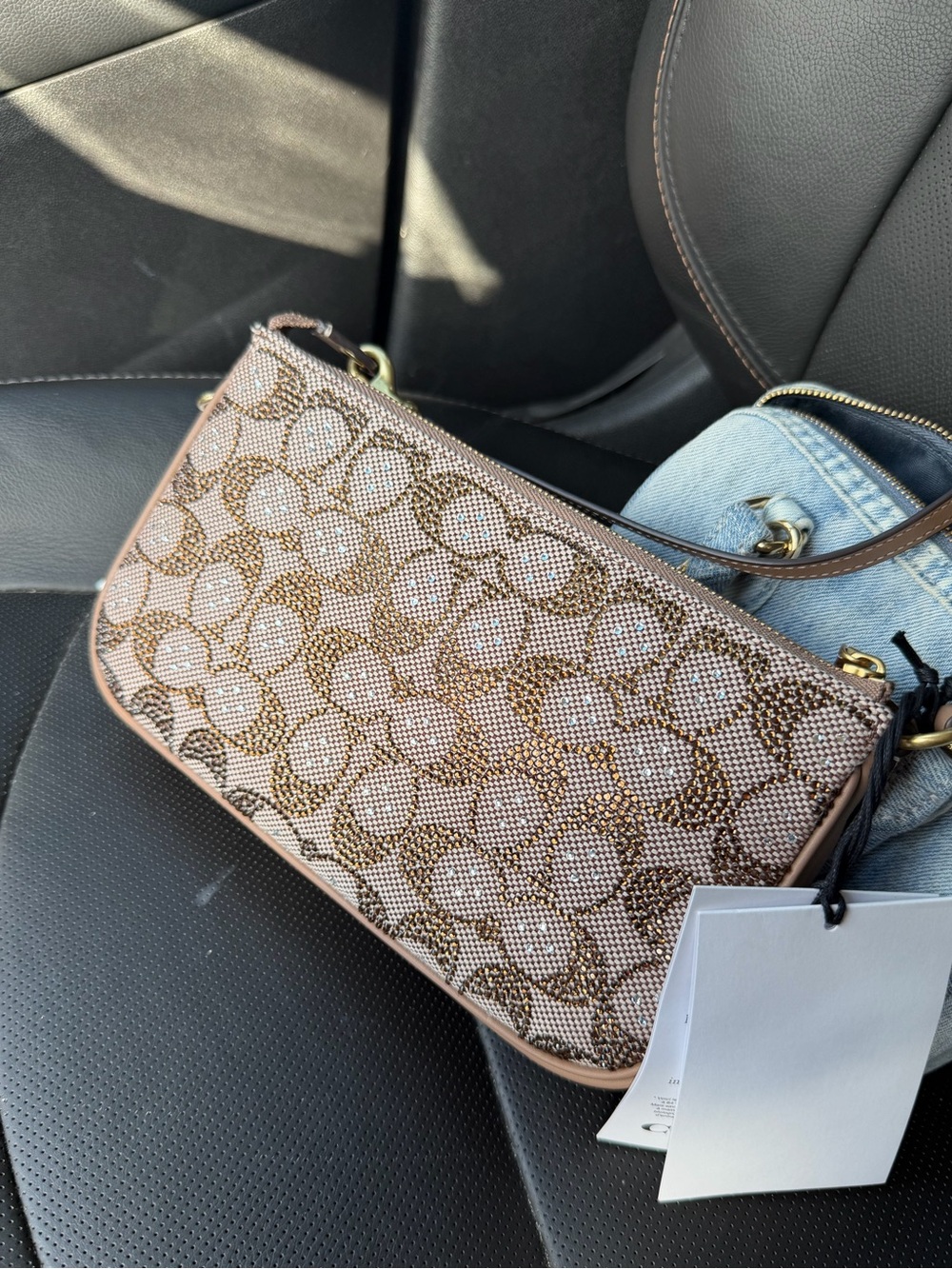 Nwt coach crystal plaza bag
